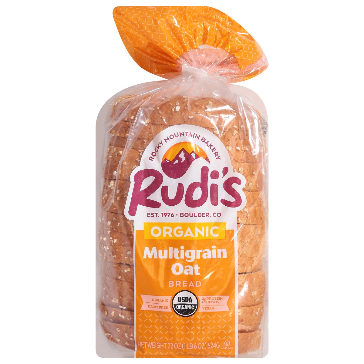 slide 1 of 13, Rudi's Organic Multigrain Oat Bread 22 oz, 22 oz