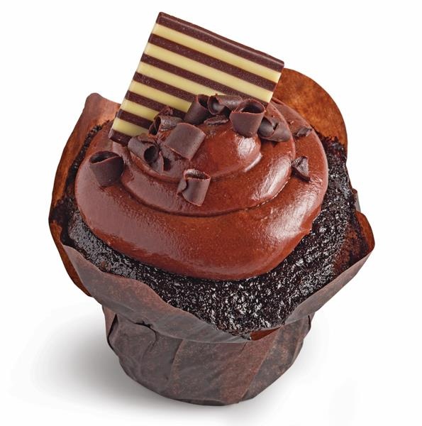 slide 1 of 1, Hy-Vee Chocolate Addition Cupcake With Chocolate Mousse Filling, 3 oz