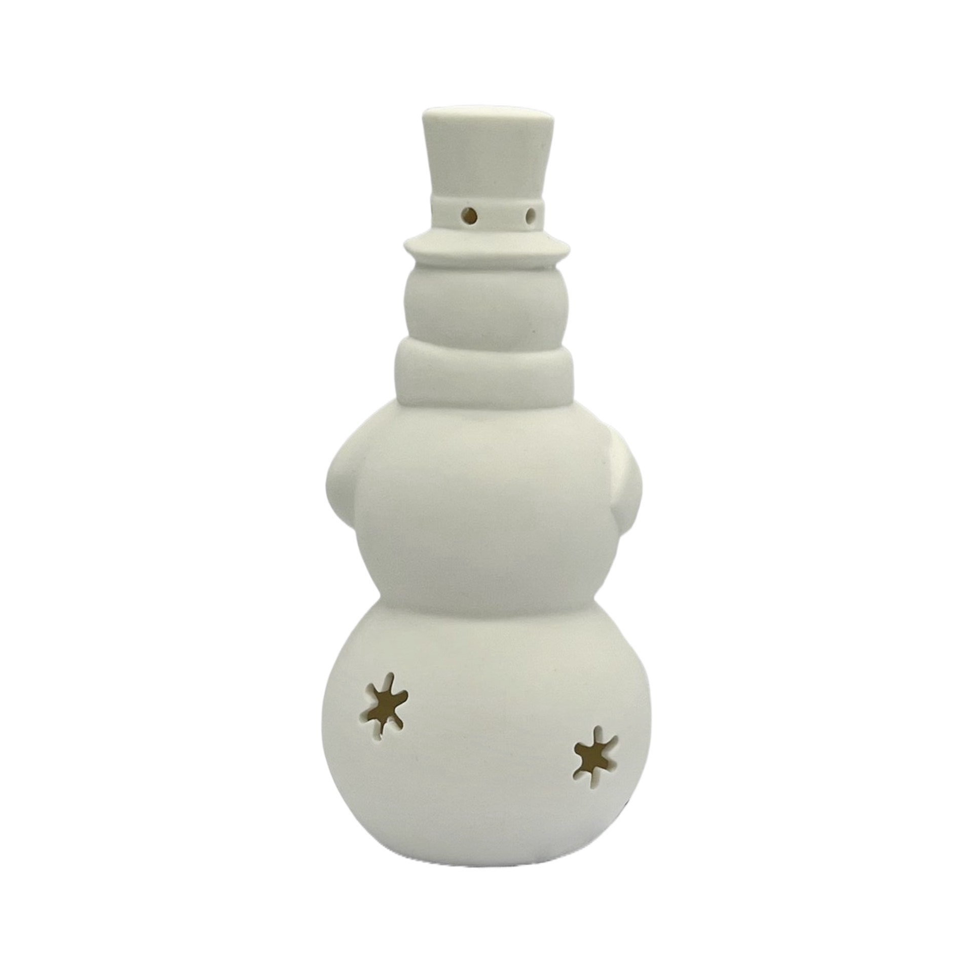 slide 6 of 8, 8" Led Diy Ceramic Snowman Decor By Make Market, 3.5 in x 3.5 in x 7.86 in