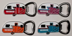 Magnet Happy Camper MI Bottle Opener