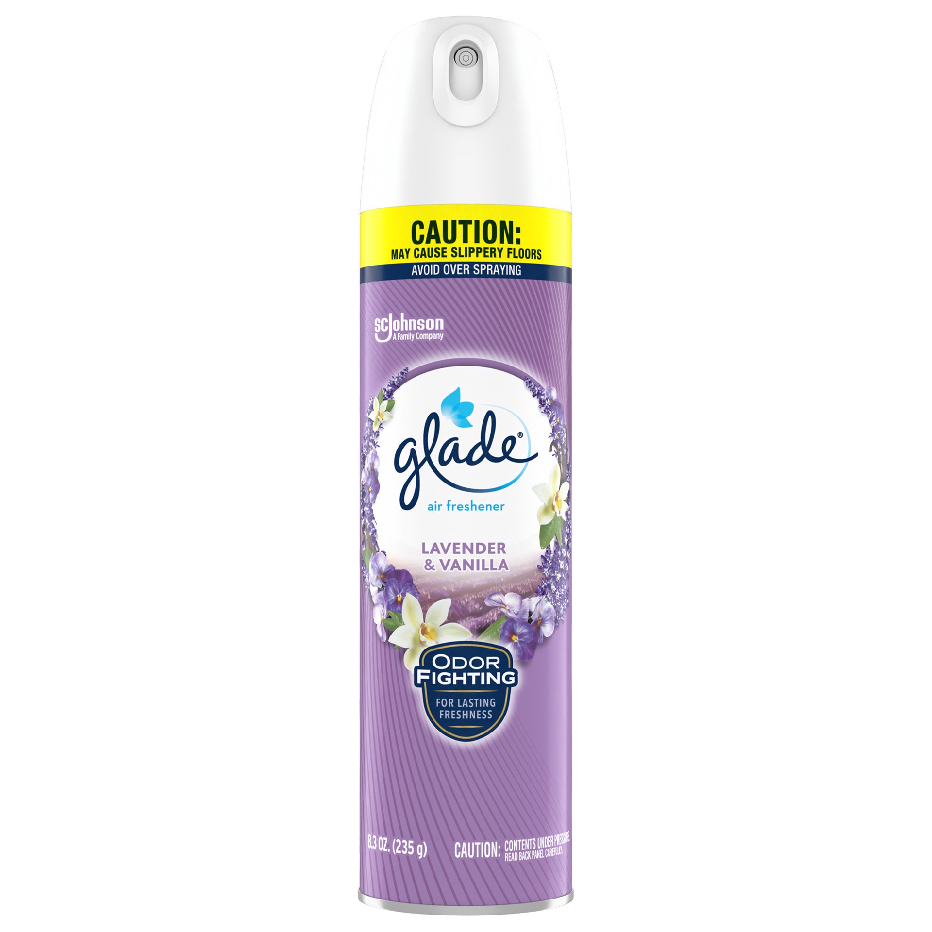 slide 1 of 1, Glade Air Freshener Spray for Home, Lavender & Vanilla Scent, Fragrance Infused with Essential Oils, Invigorating and Refreshing, with 100% Natural Propellent, 8.3 oz, 8.3 oz