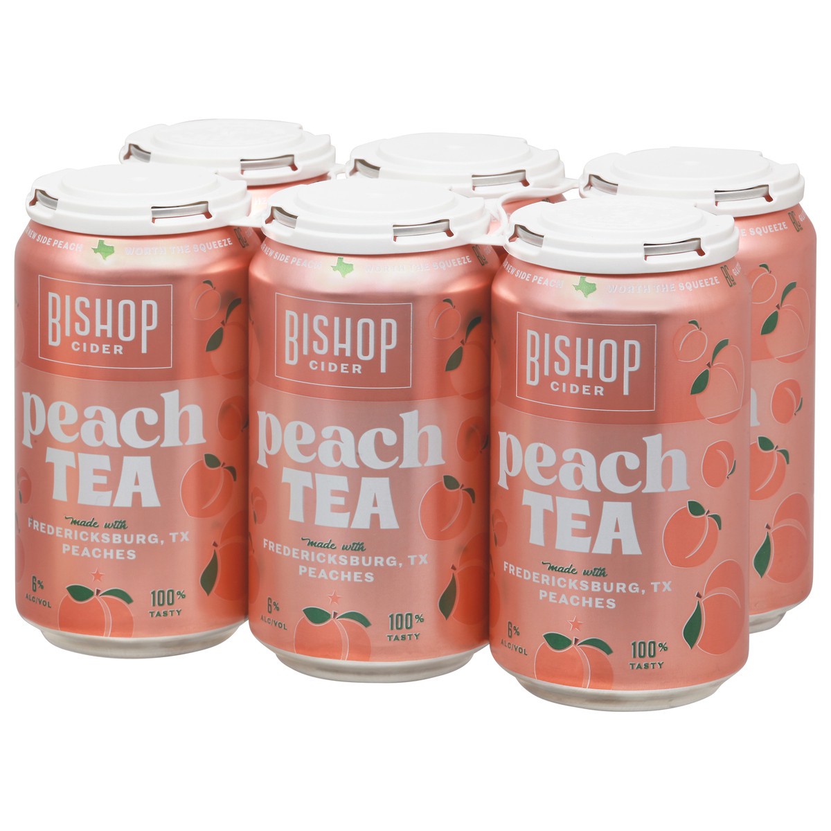 slide 10 of 11, Bishop Cider Peach Tea Beer 6-12 fl oz Cans, 12 ct