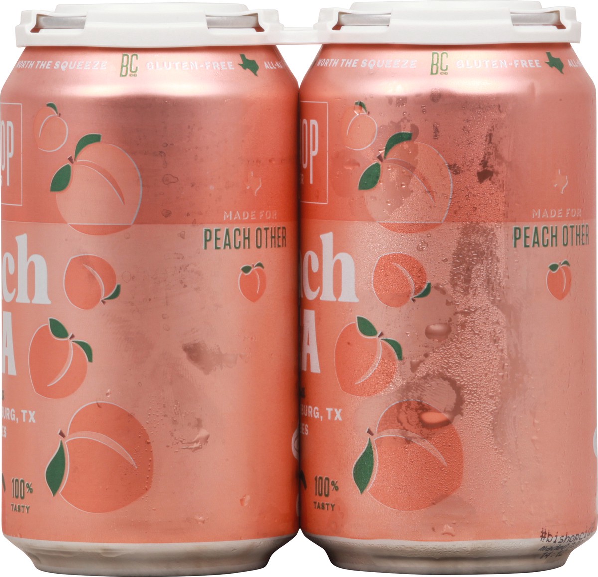 slide 5 of 11, Bishop Cider Peach Tea Beer 6-12 fl oz Cans, 12 ct