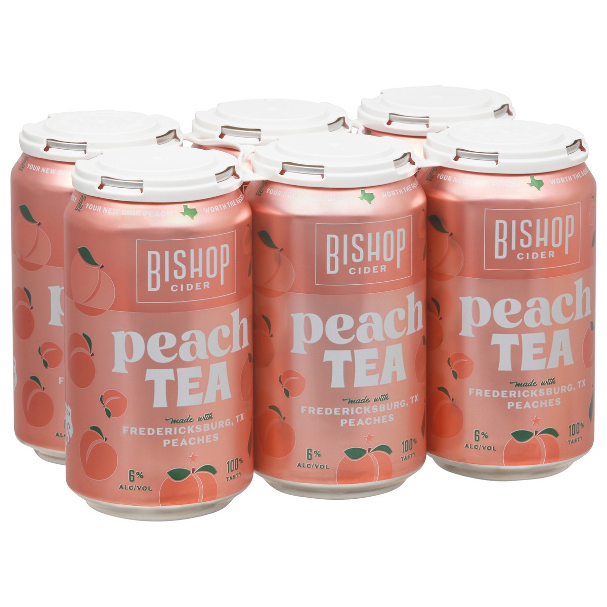 slide 8 of 11, Bishop Cider Peach Tea Beer 6-12 fl oz Cans, 12 ct