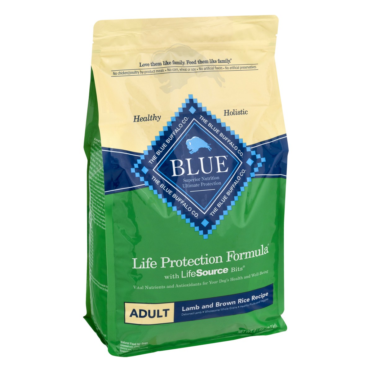 slide 5 of 12, Blue Buffalo Blue Life Protection Formula Adult Lamb and Brown Rice Recipe Food for Dogs 6 lb, 6 lb