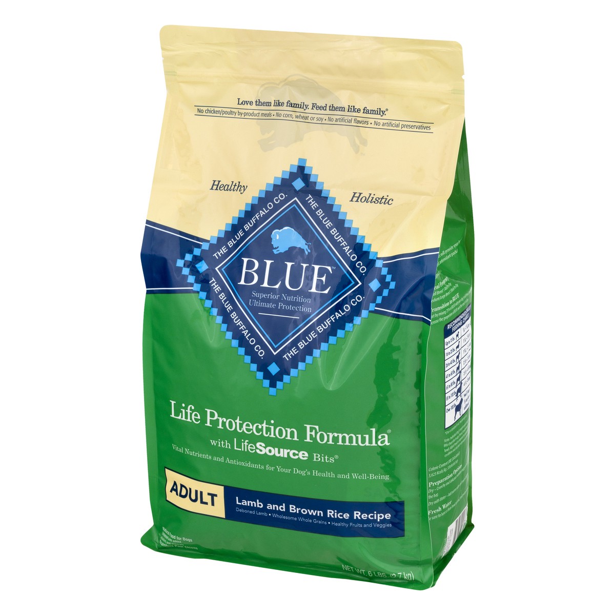 slide 6 of 12, Blue Buffalo Blue Life Protection Formula Adult Lamb and Brown Rice Recipe Food for Dogs 6 lb, 6 lb