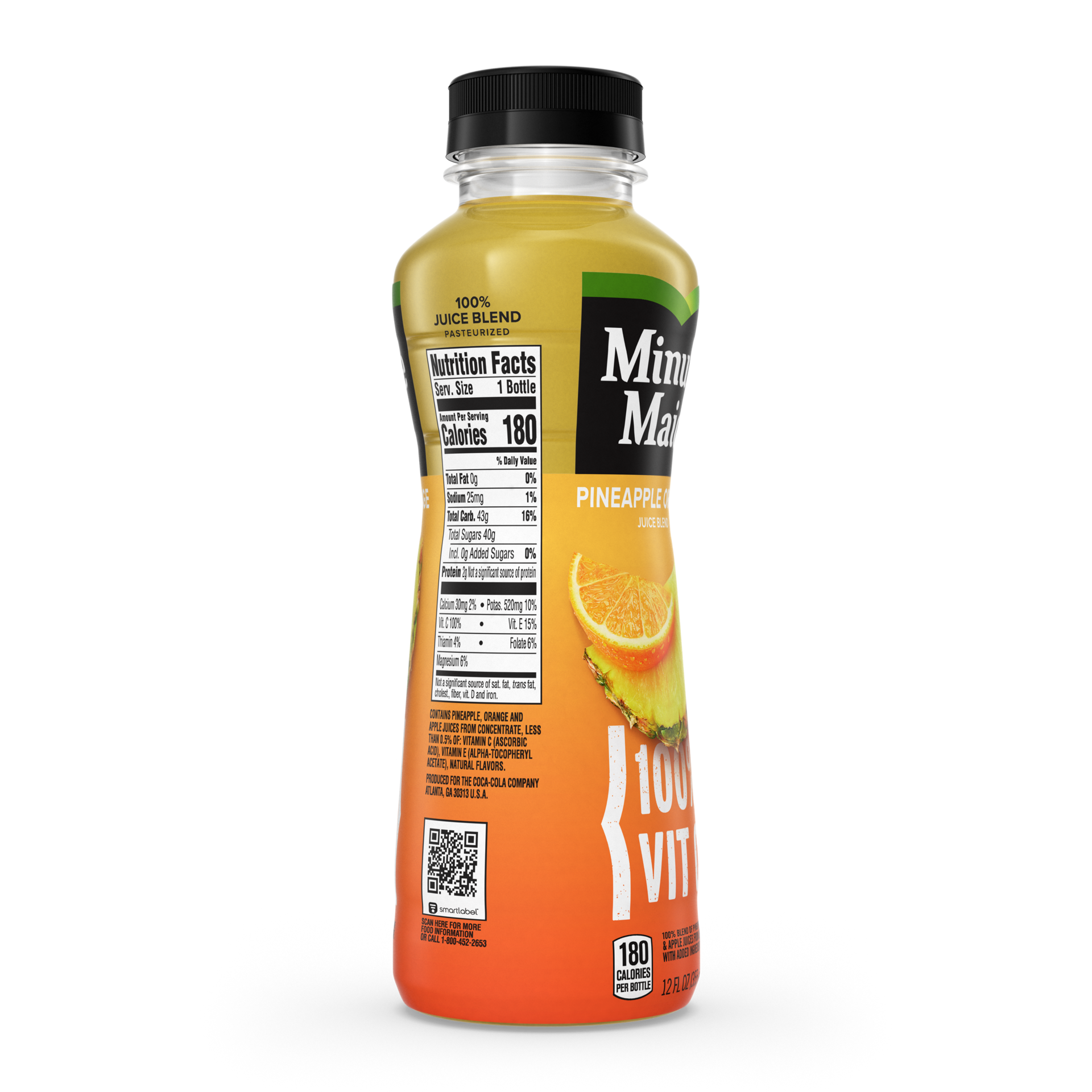 slide 5 of 5, Minute Maid Pineapple Orange Juice Bottle- 12 fl oz, 12 fl oz