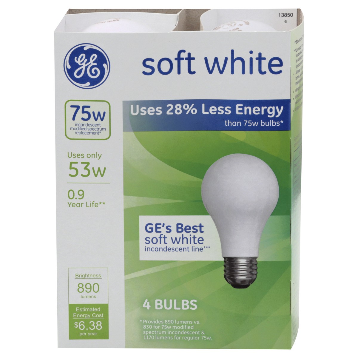 slide 1 of 8, GE 53 watt Halogen Soft White Light Bulbs, 4 ct