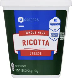 SE Grocers Whole Milk Ricotta Cheese