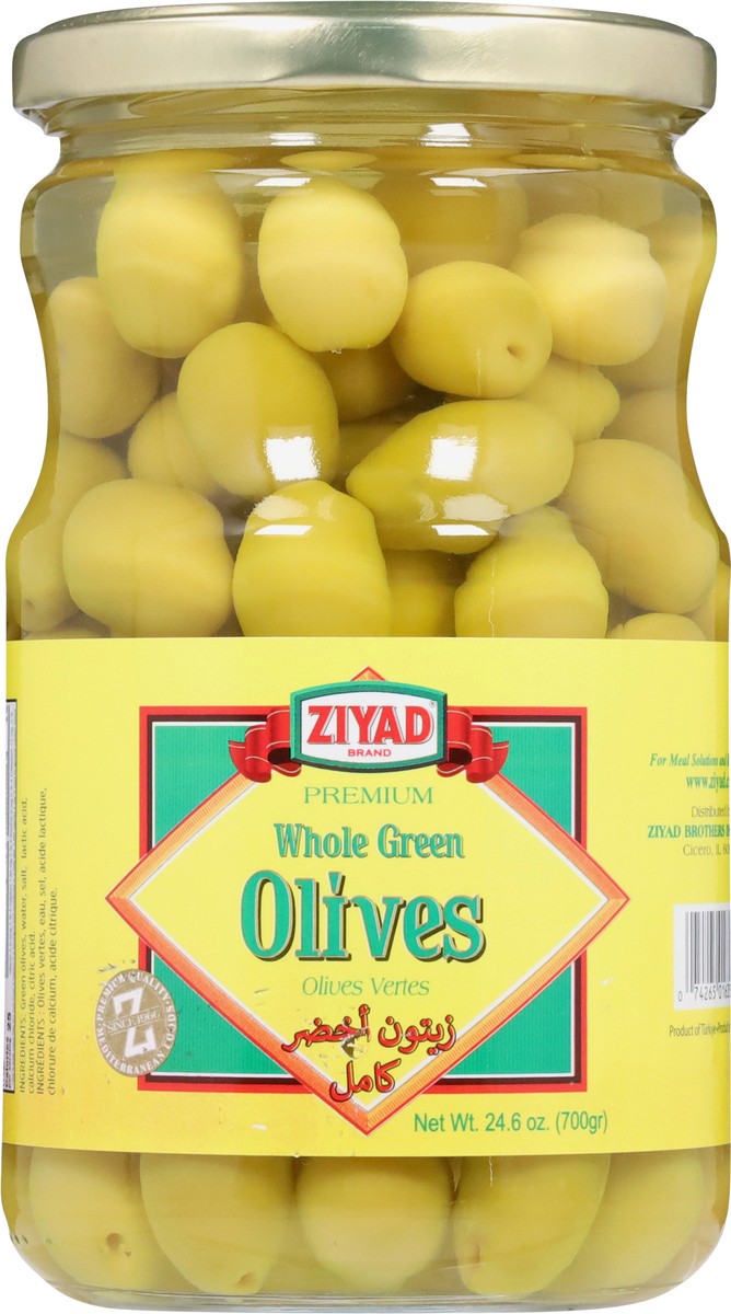 slide 10 of 13, Ziyad Premium Green Whole Olives 24.6 oz, 24.6 oz