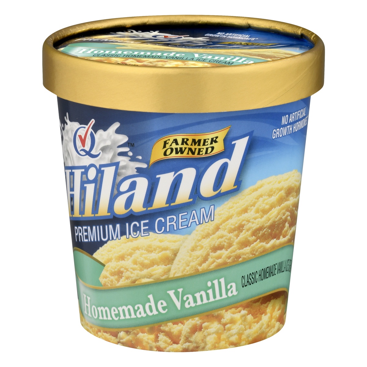 slide 3 of 10, Hiland Dairy Premium Ice Cream Homemade Vanilla, 1 pint