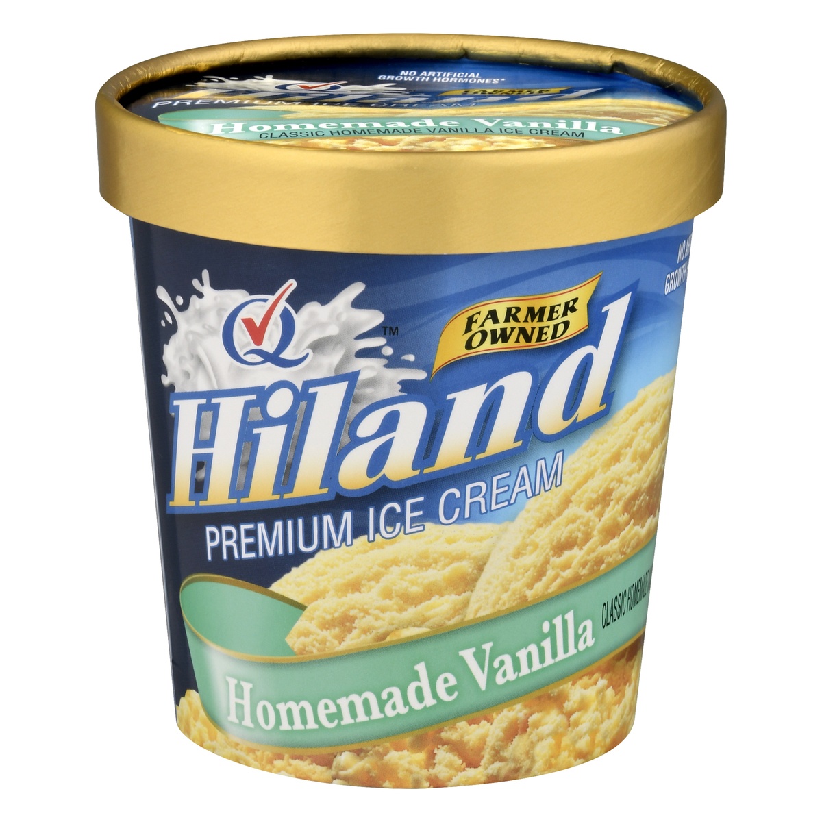 slide 1 of 10, Hiland Dairy Premium Ice Cream Homemade Vanilla, 1 pint