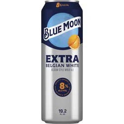 Blue Moon Extra Belgian White Belgian-Style Wheat Ale Beer 8.0% ABV, 19.2 fl oz