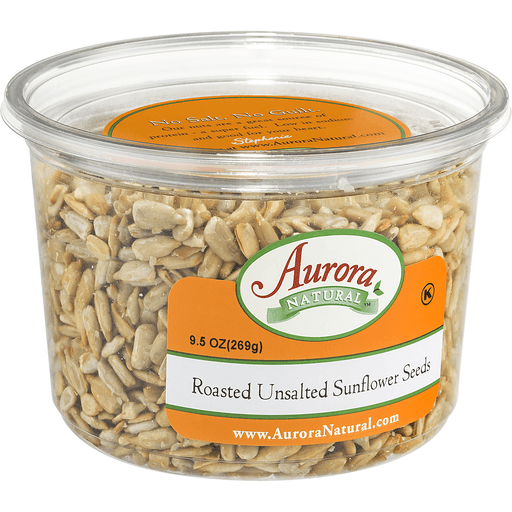 slide 1 of 1, Aurora Natural Roasted Unsalted Sunflower Seeds, 1 ct