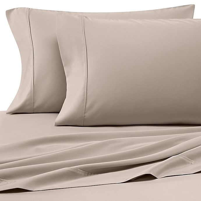 slide 1 of 2, Heartland HomeGrown 400-Thread-Count Solid Sateen Twin XL Sheet Set - Stone, 1 ct