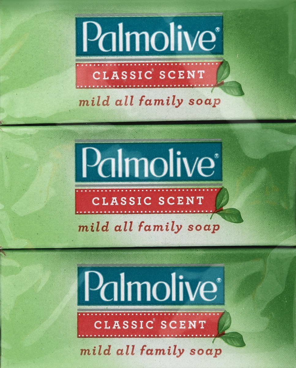 slide 5 of 6, Palmolive Bar Soap, Green - 3 Count, 9.6 oz