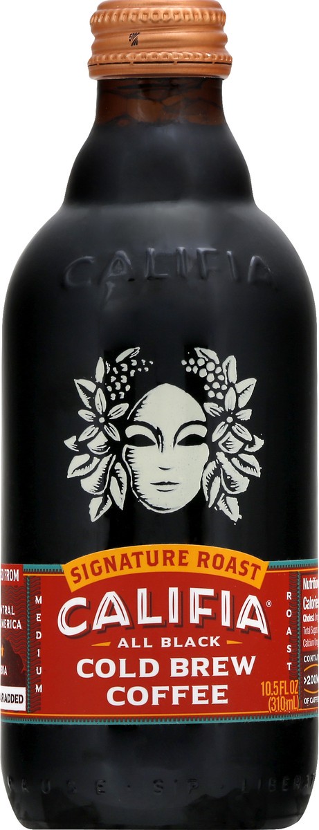 slide 9 of 10, Califia Farms Cold Brew Medium Roast All Black Coffee 10.5 oz, 10.5 oz