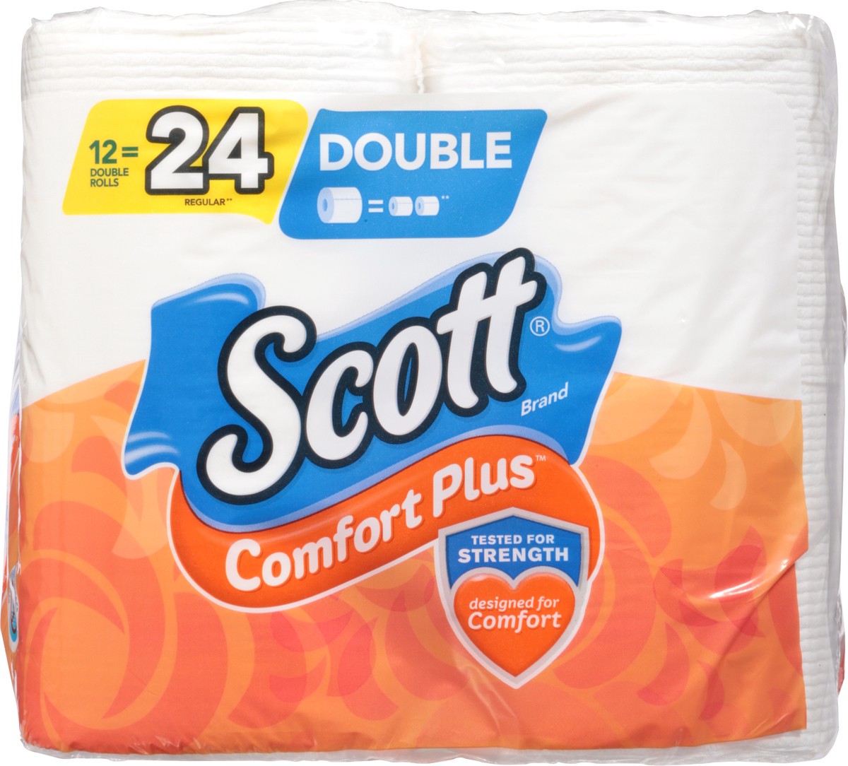 slide 7 of 9, Scott ComfortPlus Toilet Paper, 12 Double Rolls, 231 Sheets per Roll, Septic-Safe, 1-Ply Toilet Tissue, 12 ct