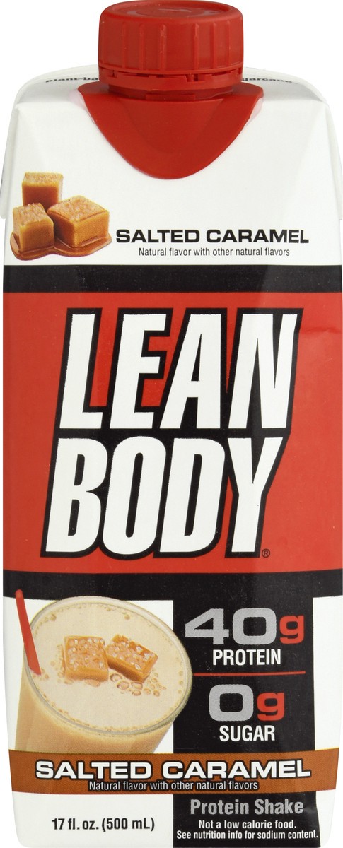 slide 3 of 13, Lean Body Salted Caramel Protein Shake - 17 oz, 17 oz