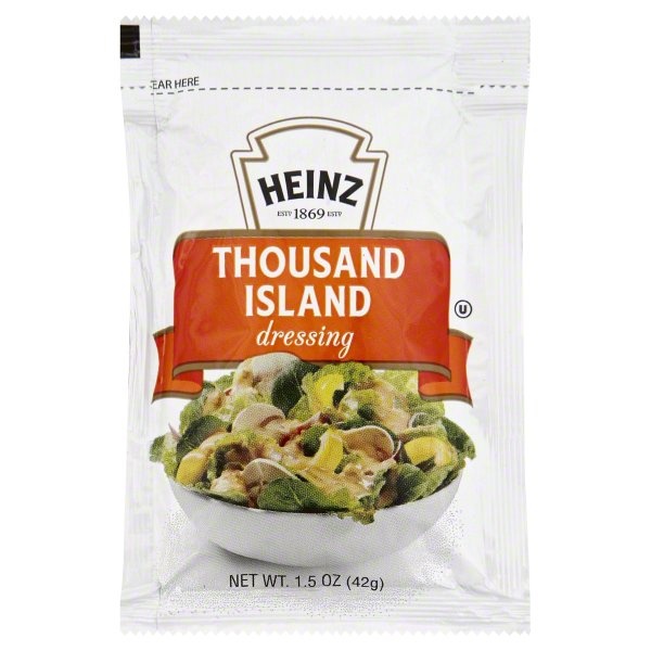 slide 1 of 5, Heinz Thousand Island Dressing, 1.5 oz