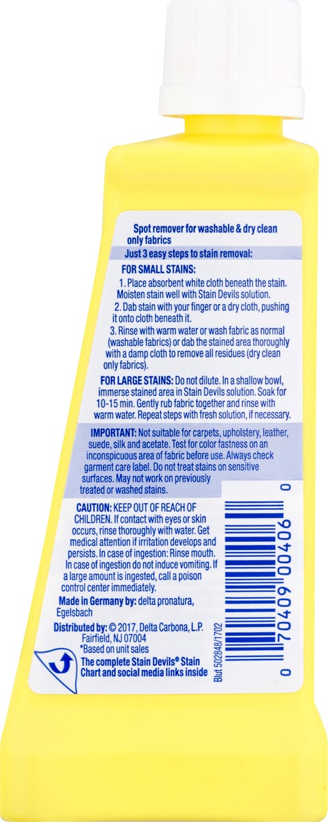 slide 2 of 9, Carbona Stain Devils 4 Blood, Dairy & Ice Cream Stain Remover 1.7 fl oz, 1.7 fl oz