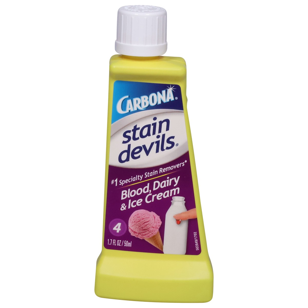 slide 1 of 9, Carbona Stain Devils 4 Blood, Dairy & Ice Cream Stain Remover 1.7 fl oz, 1.7 fl oz