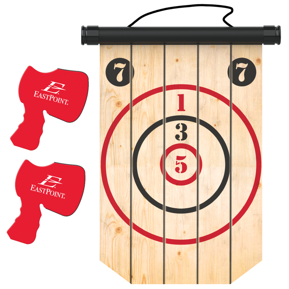 slide 1 of 2, SEASONAL MISC EastPoint Fun Size Axe Throwing Game, 1 ct