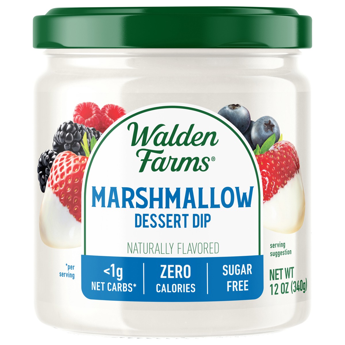 slide 1 of 2, Walden Farms Calorie Free Marshmallow Dip Trempette De Giumauve, 12 oz