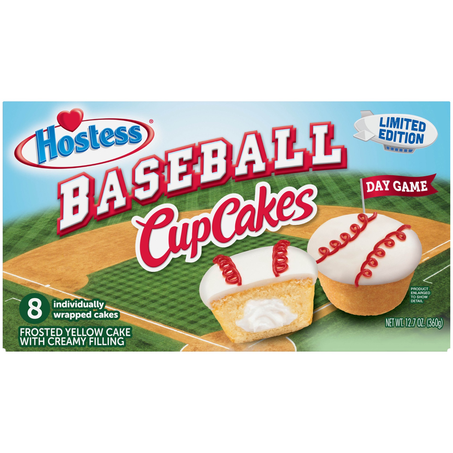 slide 1 of 5, Hostess Baseball Cupcakes Frosted, 12.7 oz