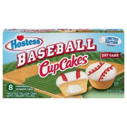 HOSTESS Baseball CupCakes Day Game, Limited Edition – 8 count, 12.7 oz