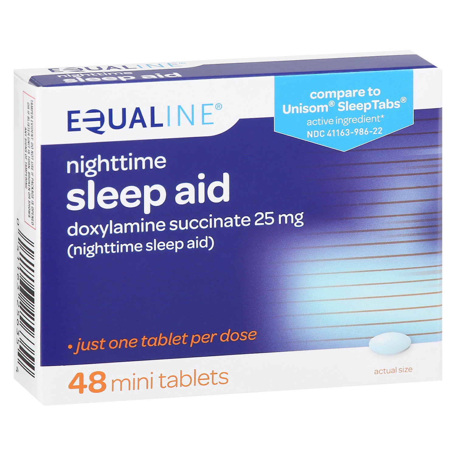 slide 1 of 1, Equaline Nite Time Sleepaid, 48 ct