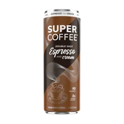 Super Coffee Premium Double Shot Espresso and Cream Espresso Beverage 11 fl oz