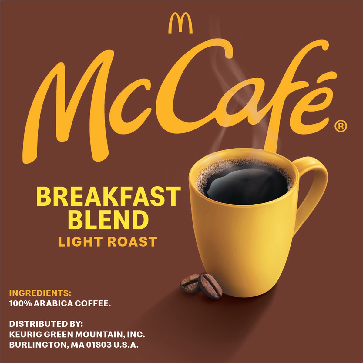 slide 4 of 10, McCafé Breakfast Blend, Single Serve Coffee Keurig K-Cup Pods, Light Roast- 10 ct, 10 ct