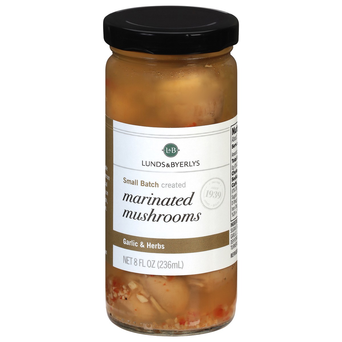 slide 2 of 4, Lunds & Byerlys Marinated Garlic & Herbs Mushrooms 8 fl oz, 8 fl oz