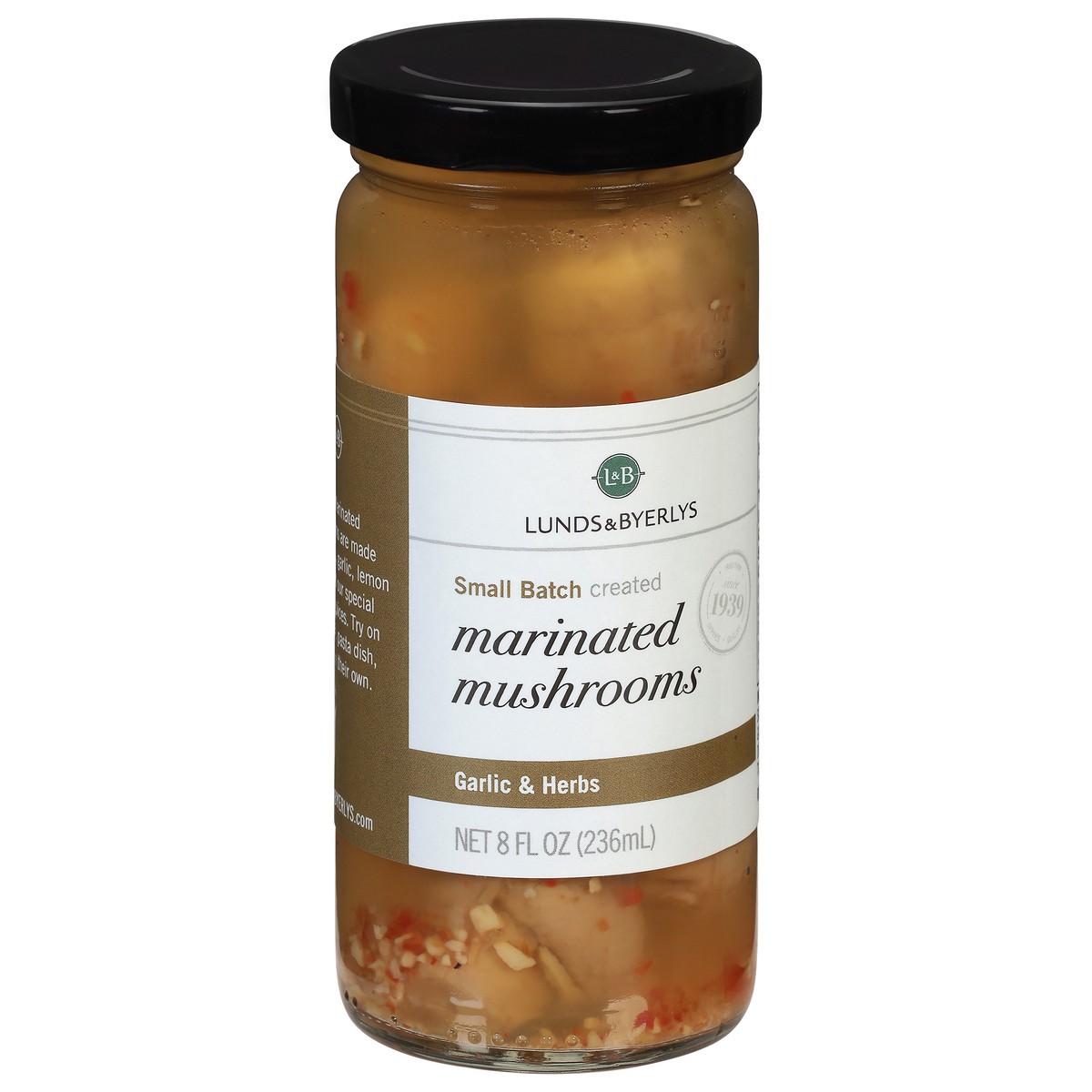 slide 3 of 4, Lunds & Byerlys Marinated Garlic & Herbs Mushrooms 8 fl oz, 8 fl oz