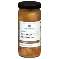 Lunds & Byerlys Marinated Garlic & Herbs Mushrooms 8 fl oz