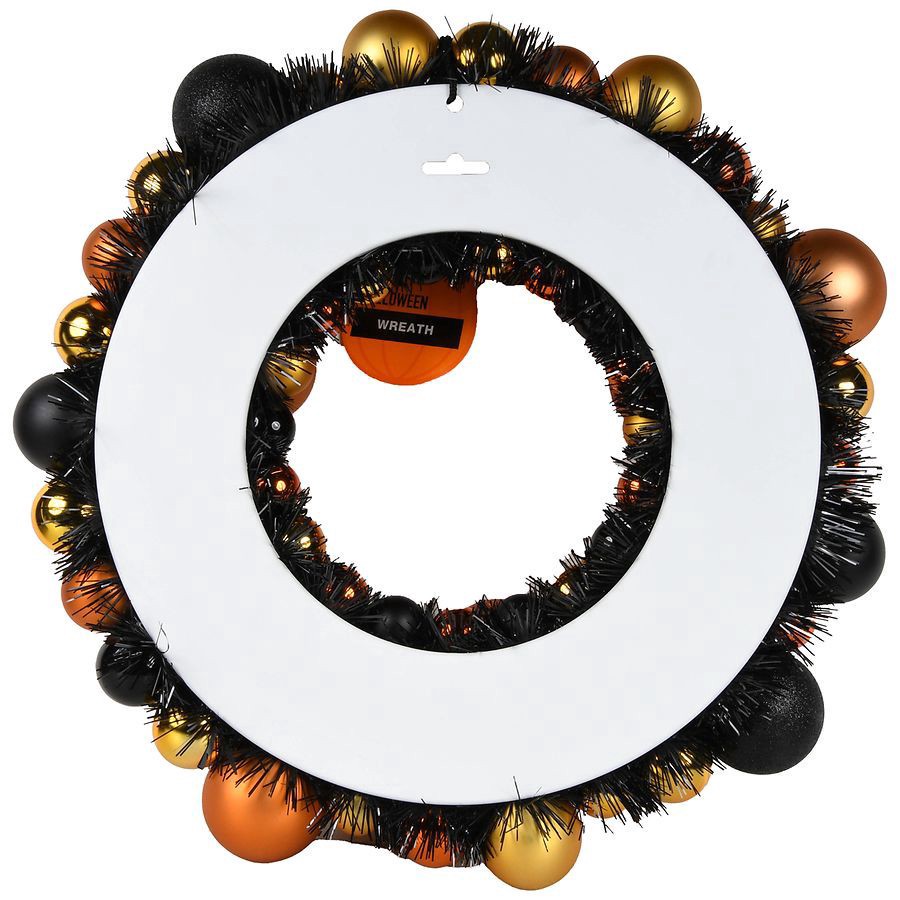 slide 3 of 5, Happy Halloween Wreath, 1 ct