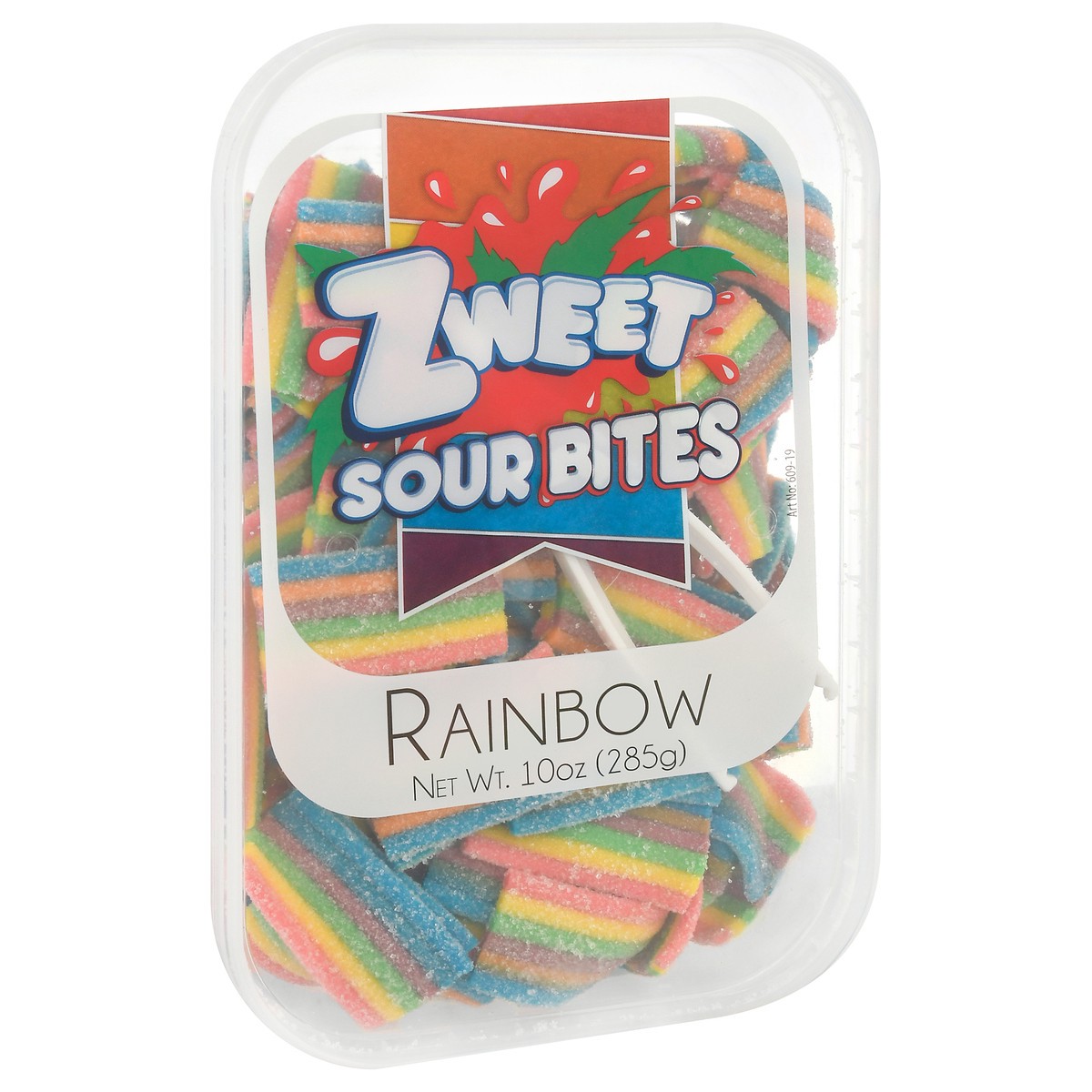 slide 8 of 9, Zweet Rainbow Sour Bites 10 oz Clam Shell, 10 oz