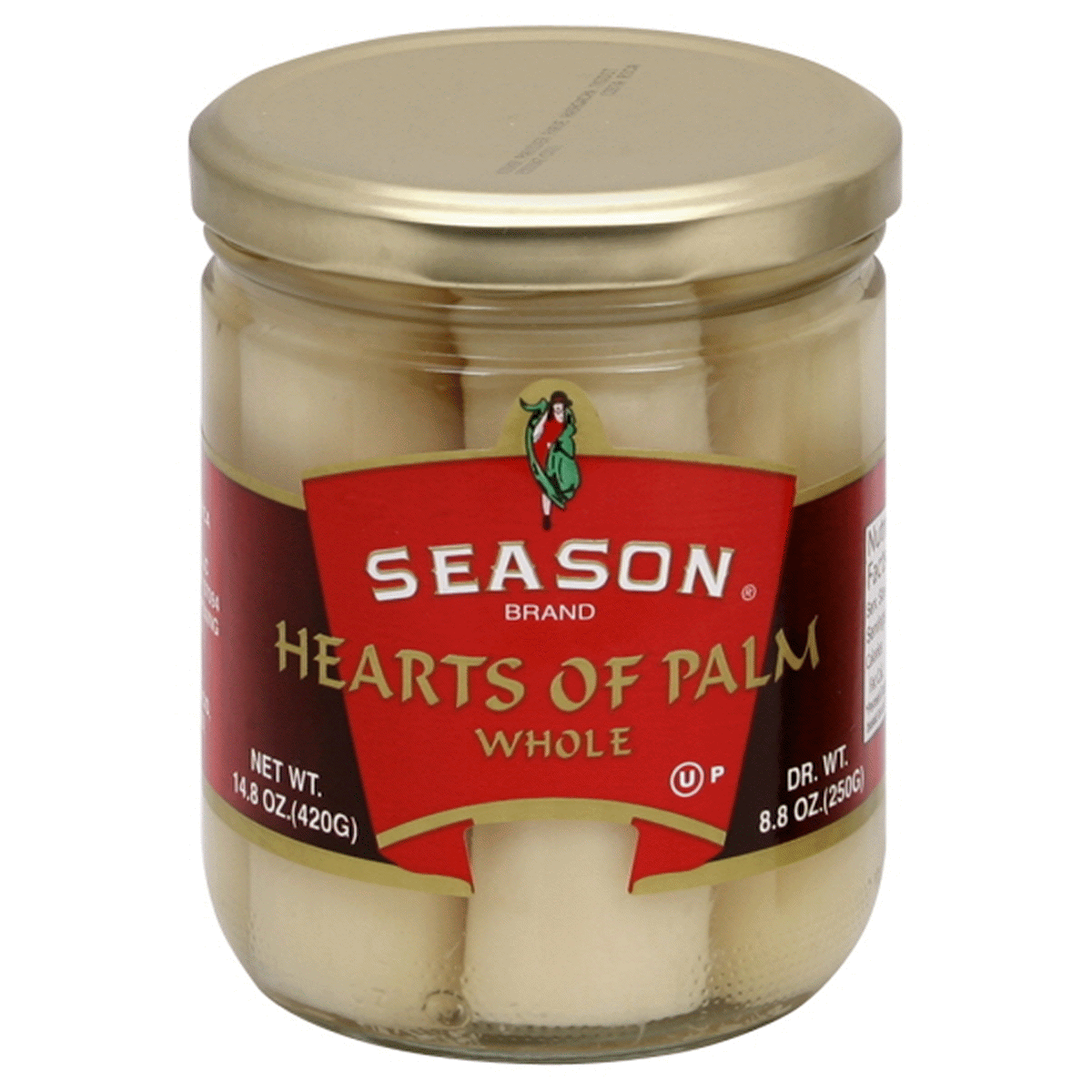 slide 1 of 1, Season Brand Whole Hearts Of Palm, 14.8 oz