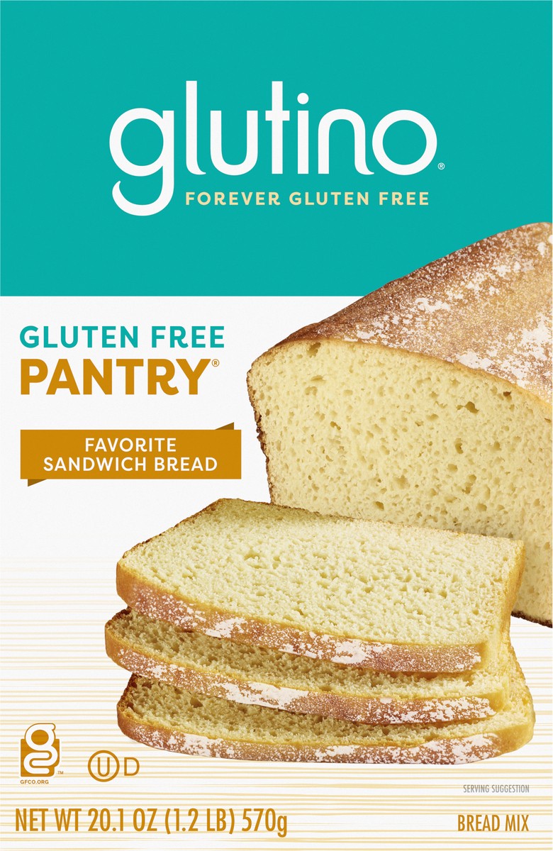 slide 6 of 9, GLUTINO Sandwich Bread Mix, 20.1 oz, 20.1 oz