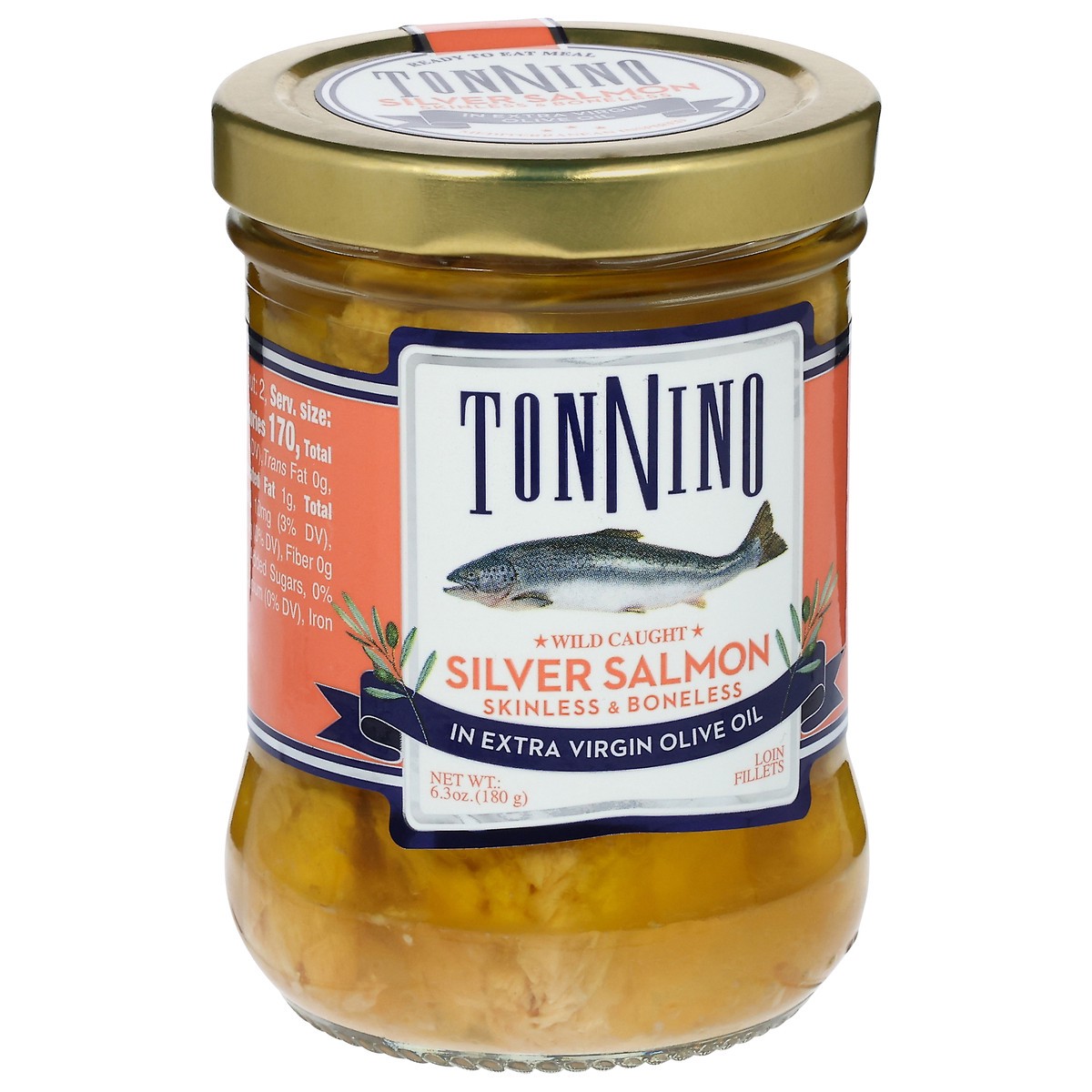 slide 9 of 13, Tonnino Salmon Fillets Olive Oil, 6.3 oz