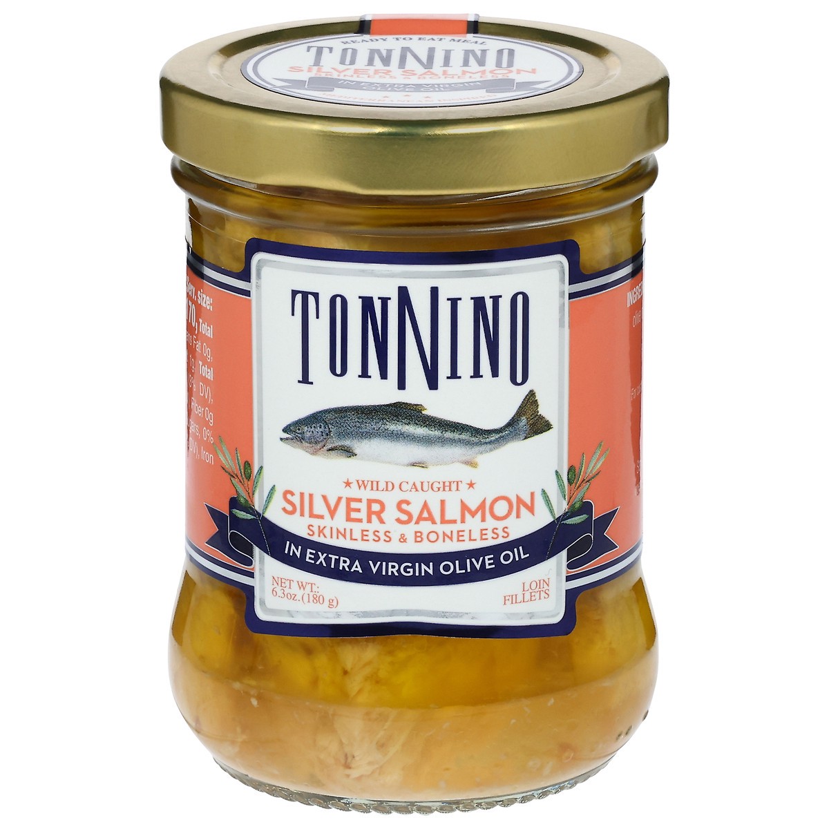 slide 5 of 13, Tonnino Salmon Fillets Olive Oil, 6.3 oz