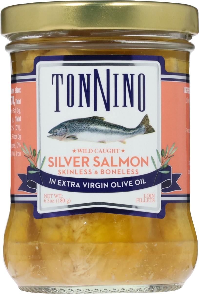 slide 3 of 13, Tonnino Salmon Fillets Olive Oil, 6.3 oz