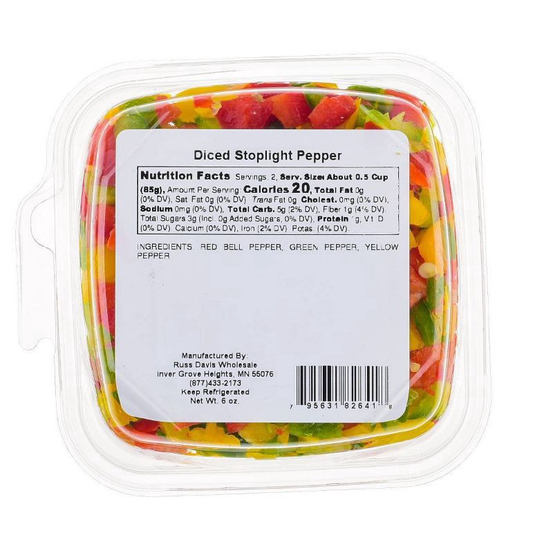 slide 2 of 3, Quick and Easy SToplight Peppers Diced, 6 Ounce, 6 oz
