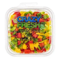 Crazy Fresh Stoplight Peppers Diced - 6 oz
