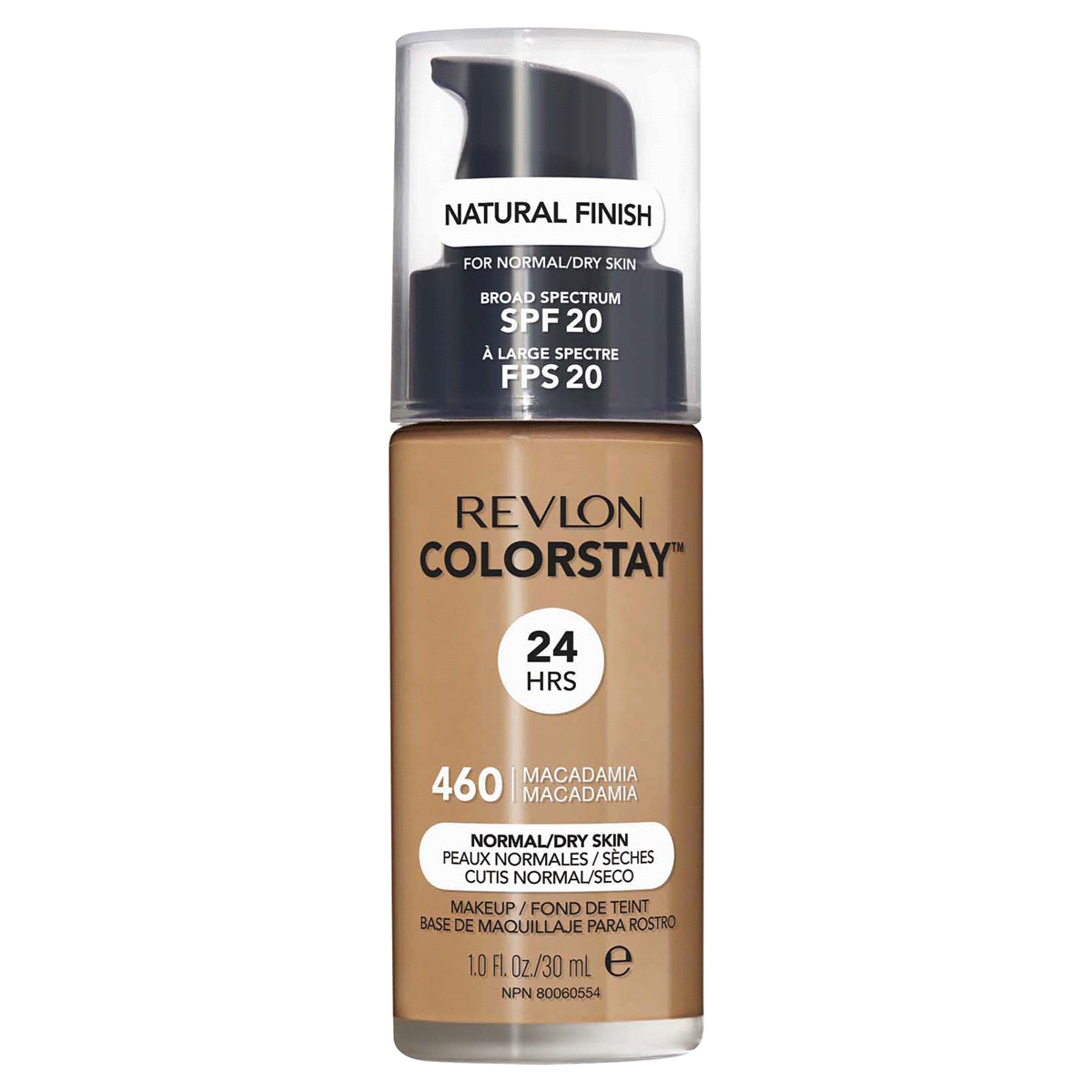 slide 1 of 17, Revlon ColorStay Liquid Foundation for Normal/Dry Skin, Macadamia, 1 fl oz