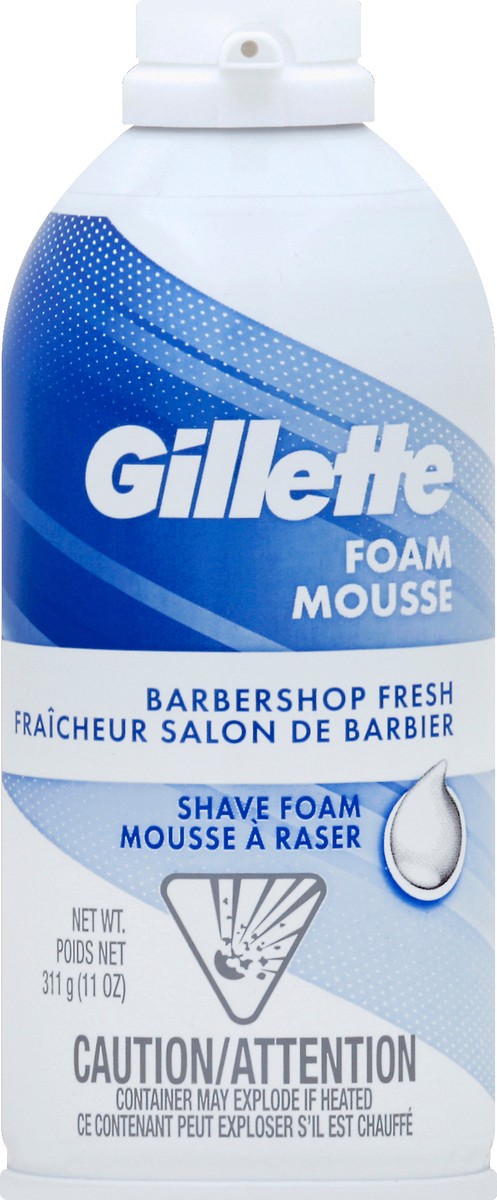 slide 1 of 5, Gillette Barbershop Fresh Shave Foam 311 gr, 11 oz