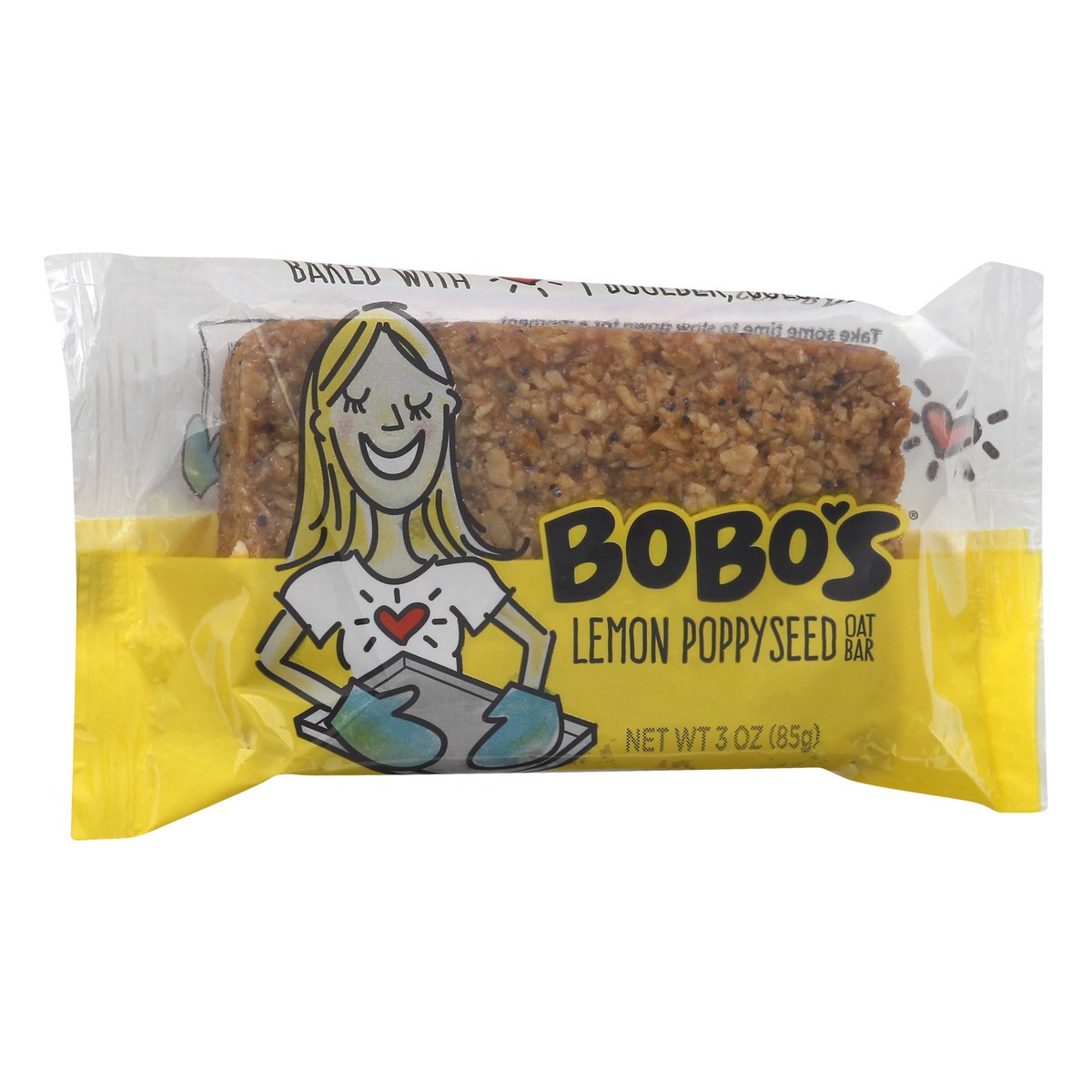 slide 2 of 10, Bobo's Lemon Poppyseed Oat Bar 3 oz. Wrapper, 3 oz