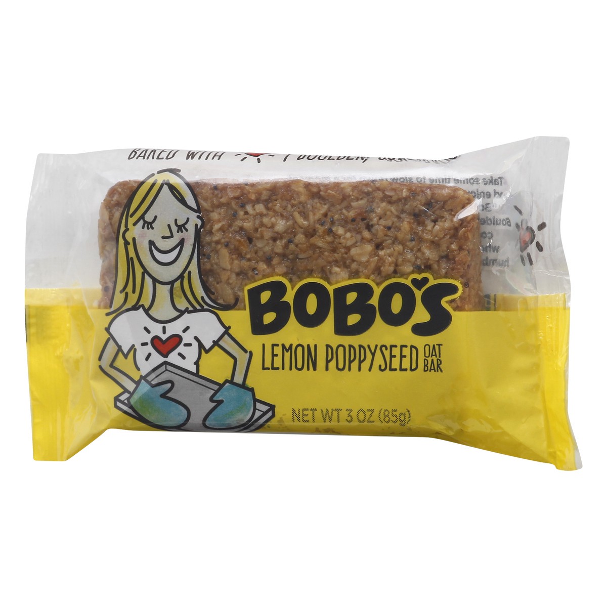 slide 3 of 10, Bobo's Lemon Poppyseed Oat Bar 3 oz. Wrapper, 3 oz