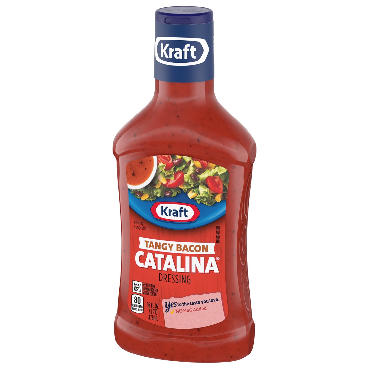 slide 2 of 9, Kraft Tangy Bacon Catalina Salad Dressing, 16 fl oz Bottle, 16 fl oz